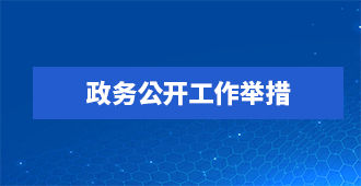 政務(wù)公開工作舉措